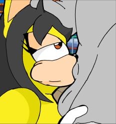 cheek_bulge deepthroat furry hand_on_head honey_the_cat metateen oral sega sonic_(series) sonic_the_fighters sonic_the_hedgehog_(series)