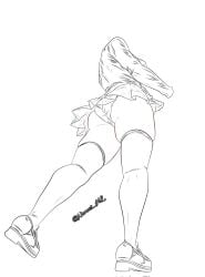 female filia_(skullgirls) headless human nomus_hl sketch skullgirls video_games