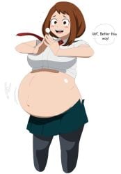 big_breasts jakejaccobus my_hero_academia ochako_uraraka pregnant