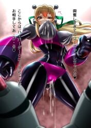 capcom corruption dark_persona female lactation latex_transformation mega_man mega_man(classic) post_transformation pussy_juice pussy_juice_drip roll ryuney transformation