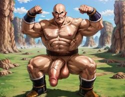 1boy abs ai_generated armpits bald bara big_balls big_muscles big_nipples big_pecs big_penis booster_rex daddy dilf dragon_ball dragon_ball_z erect_nipples erection flexing gay hair huge_balls huge_cock huge_muscles huge_nipples huge_pecs human male male_only moustache muscular muscular_human muscular_male nappa navel nipples nude saiyan solo