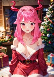 christmas_outfit hetto_detto owozu tagme virtual_youtuber