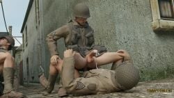 anal anal_sex anal_sex army cowboy_position cum cum_in_ass cum_on_uniform cumshot exhibitionism gay gay_male gay_sex group group_sex medal_of_honor_airborne military orgy outdoors soldier soldiers tommys_eagle_hq uniform ww2