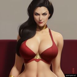 ai ai_generated big_breasts black_hair breasts supervillainess villainess wide_hips