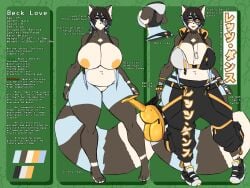 2025 4:3 absurd_res ailurid anthro anuki areola backpack beck_love big_areola big_breasts bikini bikini_top blue_body blue_fur breasts busty_boy_(lore) cleavage clothed clothing eyewear female fur glasses hi_res huge_breasts light_up_shoes mammal model_sheet red_panda solo standing swimwear thick_thighs two-piece_swimsuit wide_hips
