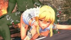 1boy 1boy1girl 1girls 3d 3d_animation akira_brave777 animated areolae blonde_hair breasts breasts_out clothed defeated defeated_heroine female female_focus fire fireplace flower flower_in_hair genshin_impact goblin goblin_male green_skin green_skinned_male heart heroine indoors interracial interspecies japanese_text light-skinned_female light_skin longer_than_30_seconds lumine_(genshin_impact) male moaning nipples open_clothes penetration sex short_hair solo_focus sound tagme thighs traveler_(genshin_impact) video yellow_eyes