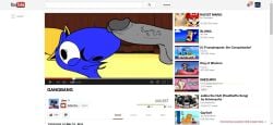 2010s 2014 2boys balls big_penis blonic blue_body desktop_screen desktop_size disembodied_penis facial fake_lost_media fluttershy_(mlp) frumple_(frumplequest) frumplequest garfield_the_cat genitals grey_penis hat hi_res huge_cock humanoid imminent_sex joe_gran like_button nervous penis screenshot sweat toony ukinojoe video video_player viewcount website youtube