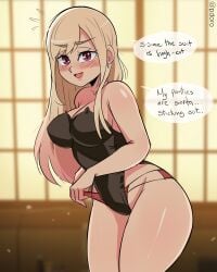 big_breasts big_butt big_thighs big_titties breasts bunny_girl bunny_girl_suit bunnysuit curvaceous curvaceous_female curvaceous_figure curvy curvy_figure curvy_hips female female_focus female_only gyaru kitagawa_marin long_hair looking_at_viewer pdoro sono_bisque_doll_wa_koi_wo_suru yellow_hair