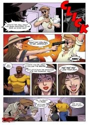 1girls 2d bald big_ass big_breasts big_thighs breasts breasts_bigger_than_head brown_eyes brown_hair bust busty chest comic curvaceous curvy curvy_figure dark-skinned_male digital_media_(artwork) english english_dialogue english_text enormous_breasts female gigantic_breasts gina_giuliani gun gun_to_head henry_horsecock hips hoop_earrings hourglass_figure huge_ass huge_breasts huge_thighs iacolare jacogram large_ass large_breasts large_thighs legs light-skinned_female massive_breasts mature mature_female muscles muscular_male naughty_nights_(comic) naughtycomix ready_to_fuck slim_waist thick thick_hips thick_legs thick_thighs thighs voluptuous waist wide_hips wide_thighs