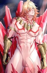 1boy abs bara big_penis gay honkai:_star_rail male muscular muscular_male mydei_(honkai:_star_rail) nipples pecs penis solo solo_male thighs wickedsturdy yaoi
