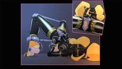 aged_up animated breasts caroo coco_bandicoot crash_(series) edging feet latex laughing tickle_torture tickling