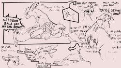 absurd_res angry animal_genitalia animal_penis animal_pussy animal_vulva apologetic balls blush bolas bondage bound canine_genitalia canine_penis canine_pussy canine_vulva comic dialogue digital_media_(artwork) duo eeveelution embarrassed english_text erection female feral feral_on_feral fiaskers forced forced_partners fur generation_2_pokemon genitals hi_res internal involuntary_erection involuntary_penetration male male/female mammal nintendo open_mouth penetration penis pokemon pokemon_(species) pussy sex simple_background tail text umbreon vaginal_penetration vulva
