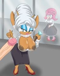 alternate_version_available amy_rose anthro beehive_hairdo big_penis braless clothed commission earrings emerald_(gem) heels huge_cock long_penis looking_at_penis looking_through_window nipples pearl_(gem) pearl_necklace pencil penis ring rouge_the_bat rougethedaisy sega skirt sonic_(series) sonic_the_hedgehog_(series) surprised veiny_penis