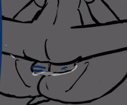 1boy 1girls animated anthro_female blanklazarus carol_holiday deltarune deltarune_chapter_4 female male male_on_anthro missionary_position monochrome