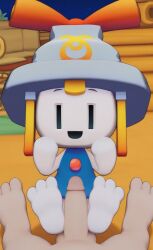 ai_generated connie_(mario) feet foot_fetish foot_play footjob happy mario_(series) mario_and_luigi:_brothership mario_and_luigi_(series) nintendo pawjob paws pov uncensored
