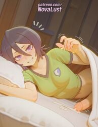 1futa 2025 2boys ai_generated artist_name bleach blush cock cum cum_while_penetrated dick ejaculation erection foreskin futanari hi_res high_quality high_resolution highres kuchiki_rukia lying male_focus multiple_boys novalust on_side otoko_no_ko patreon patreon_username penis pov purple_eyes shirt smile stable_diffusion testicles uncensored watermark yaoi