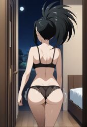 ai-generated ai_generated ass ass_shake black_panties momo_yaoyorozu