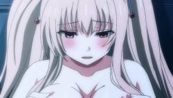 10s 1boy 1girls 2017 animated asahina_konomi ass bare_shoulders bent_over blank_eyes blush boobjob bow breasts censored drugged female female green_bow indoors large_breasts long_hair mosaic_censoring nipples older_man_and_younger_girl penis rape tagme teacher_and_student toriko_no_(series) toriko_no_kusari twintails