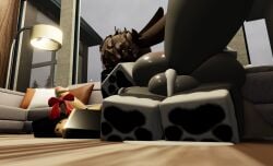 2boys 3d beanyzabunny bunny_boy cum cum_in_ass gay male_only roblox robloxian self_upload tagme