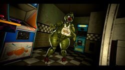 3d_(artwork) absurd_res animatronic anthro arcade_machine areola avian beak bib big_areola big_breasts bird breasts checkered checkered_floor chica_(fnaf) chicken creepy curvy_figure dark_nipples digital_media_(artwork) english_text female five_nights_at_freddy's five_nights_at_freddy's_3 galliform gallus_(genus) glowing glowing_eyes hi_res huge_breasts inside looking_at_viewer machine navel nipples non-mammal_breasts non-mammal_navel non-mammal_nipples nude nude_anthro nude_female open_mouth phantom_chica_(fnaf) phasianid profanity robot robot_anthro scottgames solo source_filmmaker_(artwork) text thick_thighs tongue voluptuous voluptuous_anthro voluptuous_female watermark wide_hips zelyonka
