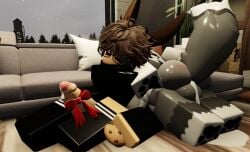 2boys 3d beanyzabunny bunny_boy cum cum_in_ass gay male_only roblox robloxian self_upload tagme