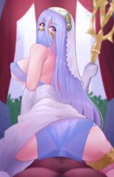 1boy 1girls ahe_gao animated anus areolae ass azura_(fire_emblem) big_breasts blue_hair bouncing_breasts breasts clothed_female_nude_male clothed_sex clothing creampie cum cum_in_pussy cum_inside cum_on_ass edit erection female female_on_top fire_emblem fire_emblem_fates large_breasts longer_than_30_seconds longer_than_one_minute male mouth_veil nintendo nipples panties penetration penis pov pussy reverse_cowgirl_position servantesnc sex skello-on-sale smile sound sound_edit spread_legs staff straight vaginal_penetration video voice_acted