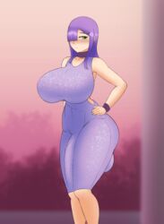 1futa balls breasts bulge cleavage dickgirl erection erection_under_clothes fibilis futa_only futanari huge_breasts huge_cock intersex kera_(fibilis) penis penis_to_the_knees penis_under_clothes solo solo_futa testicles voluptuous wide_hips