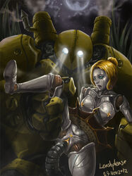 2012 4_fingers biped blitzcrank blonde_hair blue_eyes breasts digital_media_(artwork) duo female female_penetrated fingers glowing glowing_eyes hair humanoid_face league_of_legends leashplease machine male male_penetrating metallic_body nipples open_mouth orianna penetration robot robot_joints sex signature straight vaginal_penetration video_games white_eyes