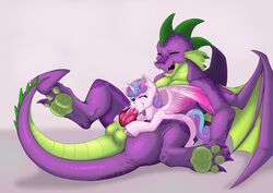 age_difference bodily_fluids cum dragon duo equid equine exelzior-maximus fellatio female flurry_heart_(mlp) friendship_is_magic genital_fluids horse male mammal my_little_pony oral penile penis pony sex size_difference smooth_skin spike_(mlp) straight young