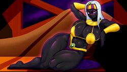 1girls 2019 absurd_res alien alien_girl alien_humanoid ber00 big_breasts black_skin bra bracer bracers breasts busty cleavage curvy duck_dodgers eyelashes facial_mark female female_only hair highres huge_breasts humanoid large_breasts long_hair looking_at_viewer looney_tunes lying lying_on_side martian martian_(duck_dodgers) midriff muscular muscular_arms muscular_female muscular_legs muscular_thighs navel no_mouth purple_eyes queen queen_tyr'ahnee royalty solo thick_thighs thighs voluptuous wallpaper warner_brothers white_hair wide_hips