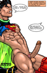 bad_end body_control cock_ring conner_kent dc dc_comics defeated defeated_hero erection exposed father_and_son forced gay hands_behind_back humiliation jotto kon-el kryptonite lex_luthor male male_only pain shackles superboy superboy_(conner_kent) superman_(series) testicles yaoi