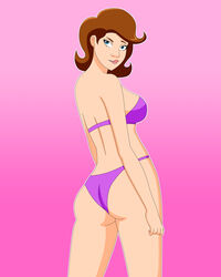 back_view bikini female milf nickelodeon pervyangel solo straight_hair the_fairly_oddparents timmy's_mom