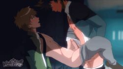 2boys anal anal_sex animated asian asian_male balls blush cum_on_body digimon digimon_adventure_tri. erect_penis erection gay half-dressed half_naked happy_sex human looking_at_another male_only maoh_king moaning multiple_boys nipples penetration penis school school_uniform spread_legs taichi_yagami takeru_takaishi thrusting yaoi