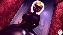 3d animated big_breasts black_skin bouncing_breasts cowgirl_position dark_skin duck_dodgers female hentype humanoid large_ass male martian queen_tyr'ahnee sound tagme vaginal_penetration video voluptuous white_hair