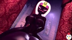 3d animated black_skin cowgirl_position dark_skin duck_dodgers female humanoid large_breasts male martian pov queen_tyr'ahnee sex tagme vaginal video white_hair