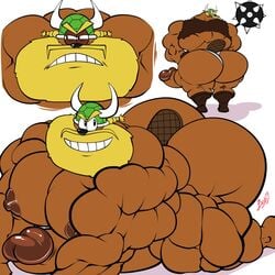 beaver big_breasts big_butt bobthetanuki breadwinners extrasizedbob gay male_only nickelodeon oonski_(character) viking