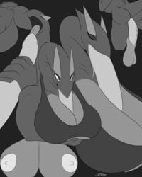 2019 alternate_color animal_genitalia anthro anus ass avian balls bedroom_eyes belly big_breasts big_penis biped bra breasts cleavage closed_eyes clothed clothing digital_media_(artwork) fellatio female female_penetrated half-closed_eyes hi_res huge_breasts interspecies legendary_pokémon long_neck long_tongue lugia male male_penetrating marine monochrome multiple_positions navel nintendo nipples nude open_mouth oral original_character paizuri penetration penis pokemon pokemon_(species) pokemon_gsc pokemon_xd pussy seductive shadow_lugia shadow_pokémon sheath smile straight thick_thighs tongue tongue_out underwear vaginal_penetration video_games xaust