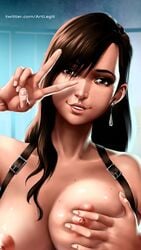 tifa lockhart from final fantasy by coffeebeanbrush