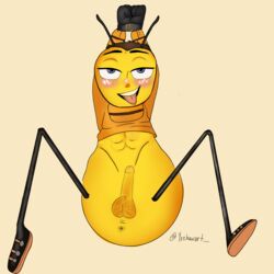 1boy 2019 barry_b_benson bee bee_movie dreamworks male male_focus male_only paramount_pictures pov seductive_look seductive_smile self_upload small_sub tied_hands yeehawart