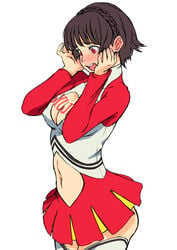 arad_baranga atlus blush brown_hair cheerleader makoto_niijima persona persona_5 short_hair