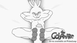 16:9 2boys 3_toes animated feet foot_fetish footjob gay gobanire hands_behind_head lagomorph male_pov mammal monochrome nintendo pokémon_(species) pokemon pokemon_ss pov scorbunny text toes video_games yaoi