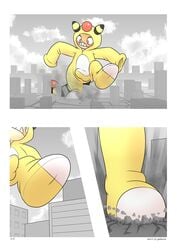 1boy absurd_res ampharos amphy balls_in_bodysuit bulge city cosplay erection_under_clothes gobanire hi_res macro male_only nintendo no_humans original_character penis_in_bodysuit pokémon_(species) pokemon pokemon_(species) pokemon_bw pokemon_gsc scalie scraggy text video_games watermark what white_border