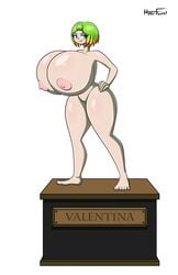 areolae big_breasts breasts female huge_breasts hyper hyper_breasts hyperflannel large_breasts mario_(series) nipples nude pedestal queen_valentina solo statue super_mario_rpg