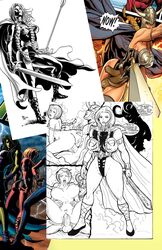 anal_sex armor asgardian big_ass big_breasts big_penis blonde_hair collage female frank_cho from_behind horned_headwear human human_only impractical_armor leotard light-skinned_female light-skinned_male light_skin loki_(marvel) long_hair male marvel marvel_comics mike_deodato_jr. muscular_arms nude nude_female russian_text straight thick thick_ass thick_thighs thor_(series) vaginal_penetration vaginal_sex valkyrie_(marvel) voluptuous voluptuous_female wolverino