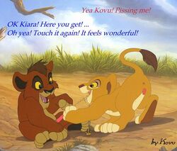 anus disney erect_penis feline female feral feral_only fur furry furry_only kiara kovu lion male mammal peeing peeing_in_mouth peeing_on_another penis straight tagme the_lion_king the_lion_king_ii:_simba's_pride urinating urinating_male urination urine urine_in_mouth urine_stream