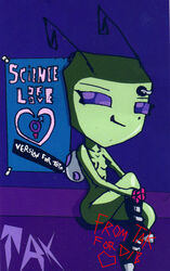 1girls alien antennae female green_skin invader_zim irken smooth_skin tagme tak tak_(invader_zim)