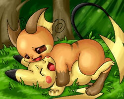 ambiguous/ambiguous box_xod humping kurobedamu nintendo pikachu pokémon_(species) pokemon pokemon_(species) raichu tagme