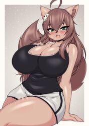 big_breasts breasts cleavage female furry huge_breasts tagme tailzkim thick_thighs wide_hips