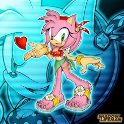 amy rose from sega by shadowlifeman