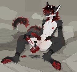 absurd_res ambiguous_gender anthro bong breasts dragon drugs gynomorph hi_res intersex inviting knot looking_at_viewer marijuana mythological_creature mythological_scalie mythology pawpads paws scalie smoking smoking_marijuana solo_male spread_legs spreading tbdborzoi